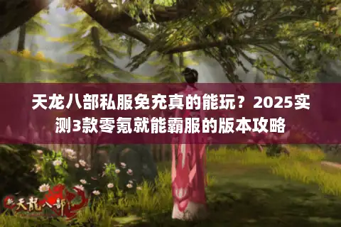 天龙八部私服免充真的能玩？2025实测3款零氪就能霸服的版本攻略