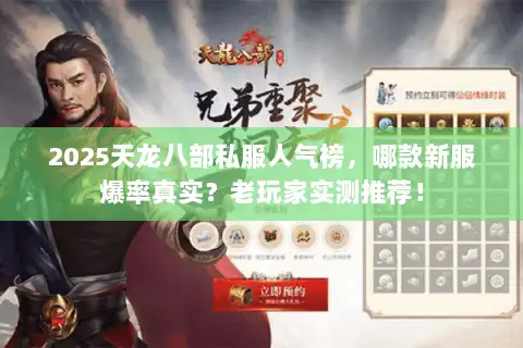 2025天龙八部私服人气榜，哪款新服爆率真实？老玩家实测推荐！