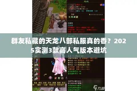 群友私藏的天龙八部私服真的香?2025实测3款高人气版本避坑 群友私藏的天龙八部私服真的香?2025实测3款高人气版本避坑