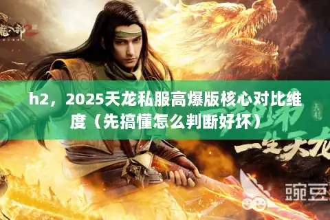 h2，2025天龙私服高爆版核心对比维度（先搞懂怎么判断好坏）