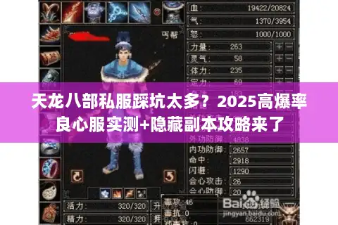 天龙八部私服踩坑太多？2025高爆率良心服实测+隐藏副本攻略来了