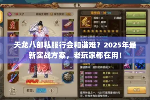 天龙八部私服行会和谐难？2025年最新实战方案，老玩家都在用！