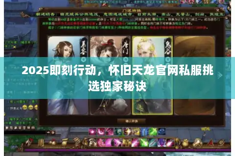 2025即刻行动，怀旧天龙官网私服挑选独家秘诀