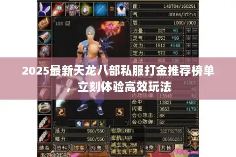 2025最新天龙八部私服打金推荐榜单，立刻体验高效玩法