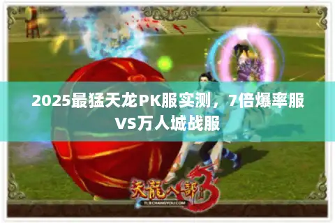 2025最猛天龙PK服实测，7倍爆率服VS万人城战服
