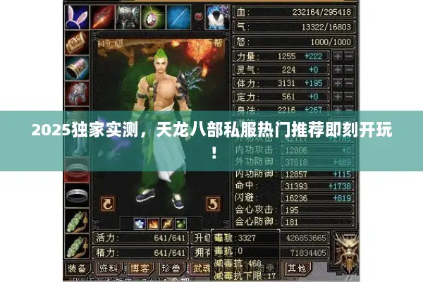 2025独家实测，天龙八部私服热门推荐即刻开玩！