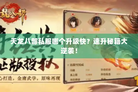 天龙八部私服哪个升级快？速升秘籍大逆袭！