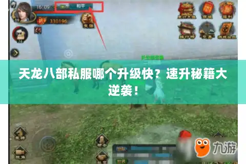 天龙八部私服哪个升级快？速升秘籍大逆袭！