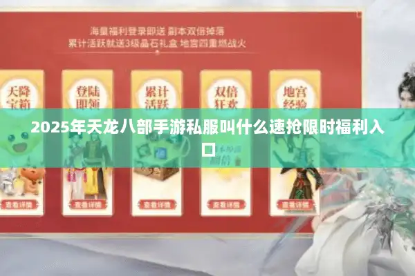 2025年天龙八部手游私服叫什么速抢限时福利入口