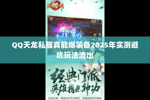 QQ天龙私服真能爆装备2025年实测避坑玩法流出