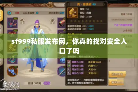 sf999私服发布网，你真的找对安全入口了吗