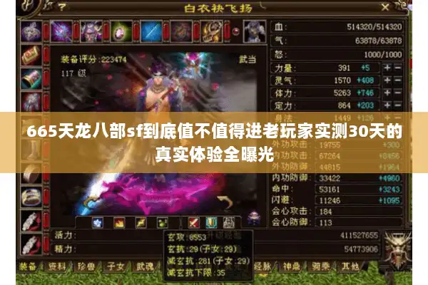 665天龙八部sf到底值不值得进老玩家实测30天的真实体验全曝光 665天龙八部sf到底值不值得进老玩家实测30天的真实体验全曝光