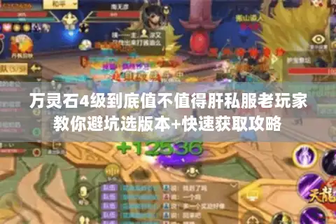 万灵石4级到底值不值得肝私服老玩家教你避坑选版本+快速获取攻略