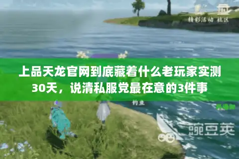 上品天龙官网到底藏着什么老玩家实测30天,说清私服党最在意的3件事 上品天龙官网到底藏着什么老玩家实测30天,说清私服党最在意的3件事