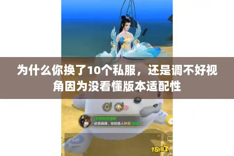 为什么你换了10个私服,还是调不好视角因为没看懂版本适配性 为什么你换了10个私服,还是调不好视角因为没看懂版本适配性