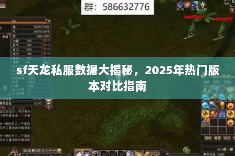 sf天龙私服数据大揭秘，2025年热门版本对比指南