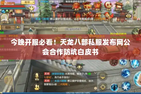 今晚开服必看!天龙八部私服发布网公会合作防坑白皮书 今晚开服必看!天龙八部私服发布网公会合作防坑白皮书