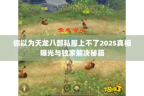 你以为天龙八部私服上不了2025真相曝光与独家解决秘籍