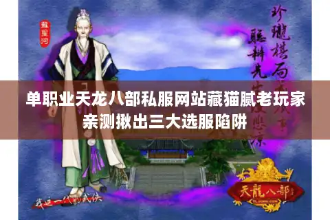 单职业天龙八部私服网站藏猫腻老玩家亲测揪出三大选服陷阱