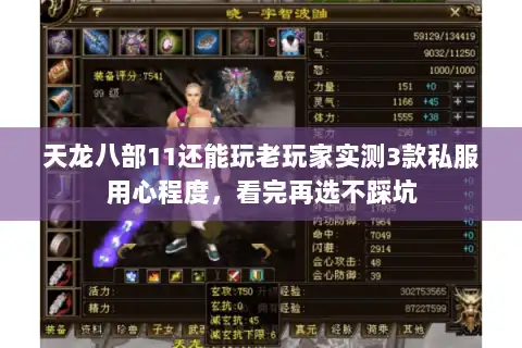 天龙八部11还能玩老玩家实测3款私服用心程度，看完再选不踩坑