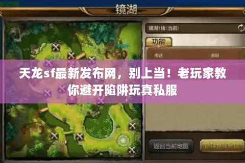 天龙sf最新发布网，别上当！老玩家教你避开陷阱玩真私服