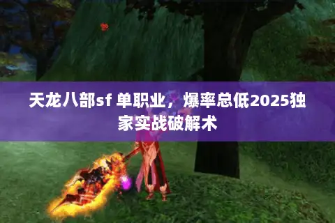 天龙八部sf 单职业，爆率总低2025独家实战破解术