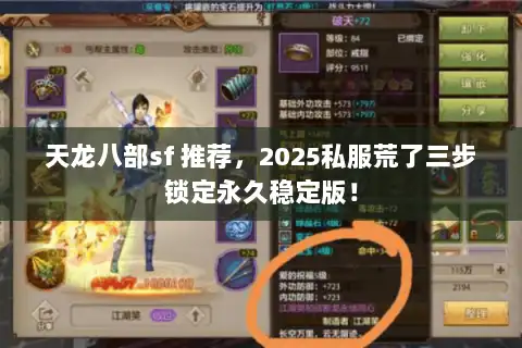 天龙八部sf 推荐，2025私服荒了三步锁定永久稳定版！