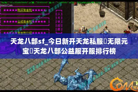 天龙八部sf_今日新开天龙私服▶无限元宝◀天龙八部公益服开服排行榜
