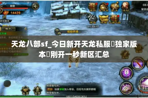 天龙八部sf_今日新开天龙私服▷独家版本◁刚开一秒新区汇总
