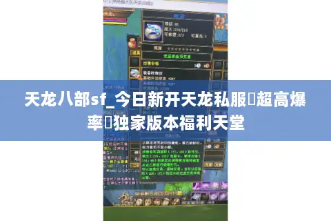 天龙八部sf_今日新开天龙私服▷超高爆率◁独家版本福利天堂