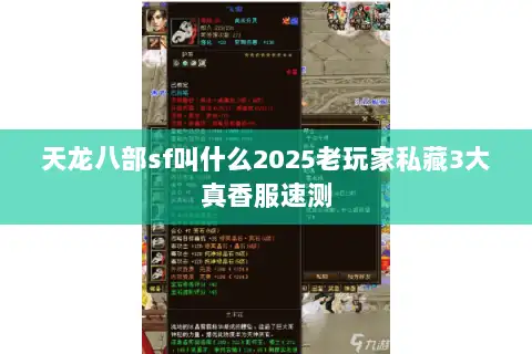 天龙八部sf叫什么2025老玩家私藏3大真香服速测 天龙八部sf叫什么2025老玩家私藏3大真香服速测