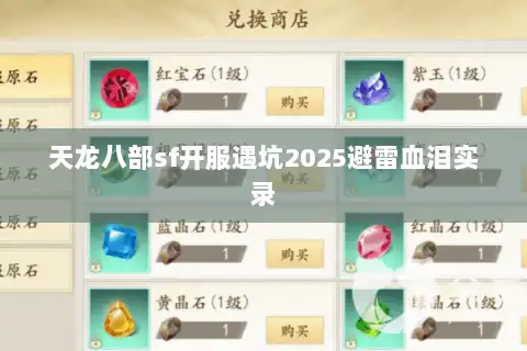 天龙八部sf开服遇坑2025避雷血泪实录