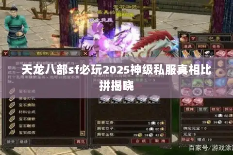 天龙八部sf必玩2025神级私服真相比拼揭晓