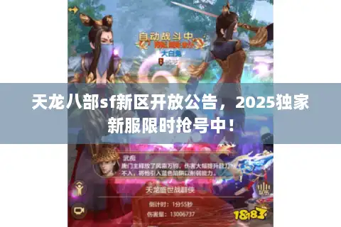 天龙八部sf新区开放公告，2025独家新服限时抢号中！