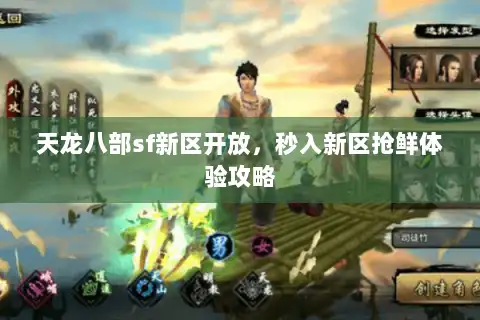 天龙八部sf新区开放,秒入新区抢鲜体验攻略 天龙八部sf新区开放,秒入新区抢鲜体验攻略