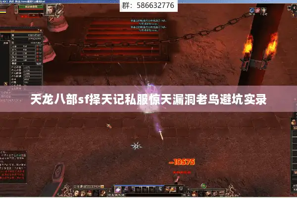 天龙八部sf择天记私服惊天漏洞老鸟避坑实录