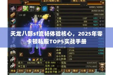 天龙八部sf流畅体验核心，2025年零卡顿私服TOP5实战手册