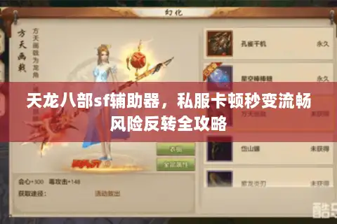 天龙八部sf辅助器，私服卡顿秒变流畅风险反转全攻略