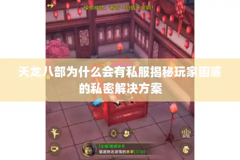 天龙八部为什么会有私服揭秘玩家困惑的私密解决方案