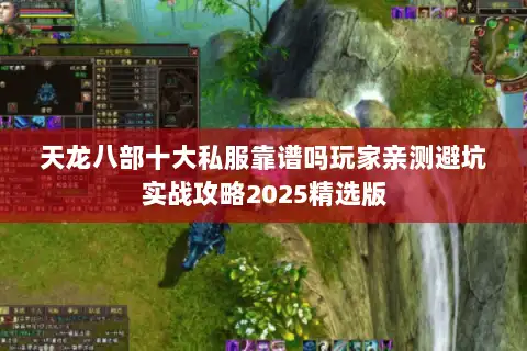 天龙八部十大私服靠谱吗玩家亲测避坑实战攻略2025精选版 天龙八部十大私服靠谱吗玩家亲测避坑实战攻略2025精选版