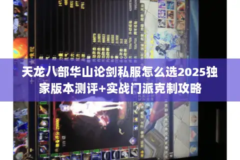 天龙八部华山论剑私服怎么选2025独家版本测评+实战门派克制攻略