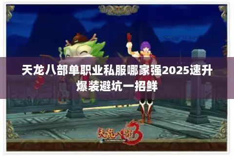 天龙八部单职业私服哪家强2025速升爆装避坑一招鲜
