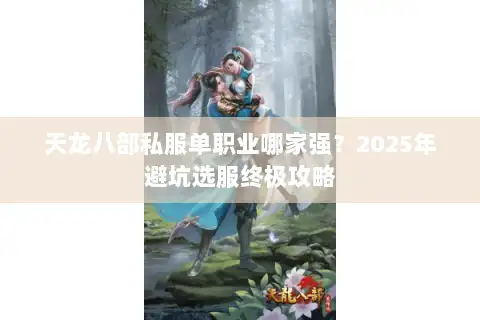 天龙八部私服单职业哪家强？2025年避坑选服终极攻略
