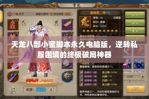 天龙八部小蜜脚本永久电脑版，逆转私服困境的终极破局神器