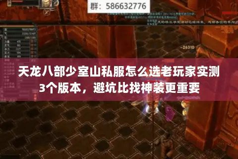 天龙八部少室山私服怎么选老玩家实测3个版本,避坑比找神装更重要 天龙八部少室山私服怎么选老玩家实测3个版本,避坑比找神装更重要