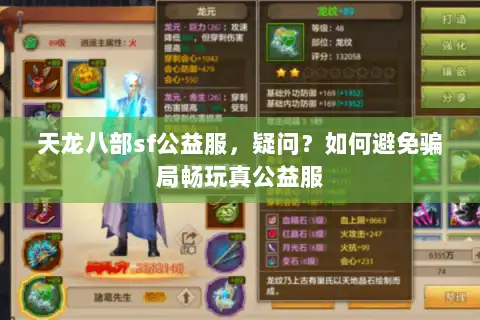 天龙八部sf公益服，疑问？如何避免骗局畅玩真公益服