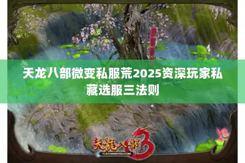 天龙八部微变私服荒2025资深玩家私藏选服三法则